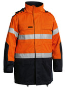 Bisley Workwear Taped Two Tone Hi Vis FR Jacket Orange/Navy