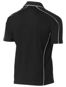 Bisley Workwear Cool Mesh Polo with Reflective Piping Black