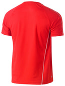 Bisley Workwear Cool Mesh Tee with Reflective Piping Red - Discontinued