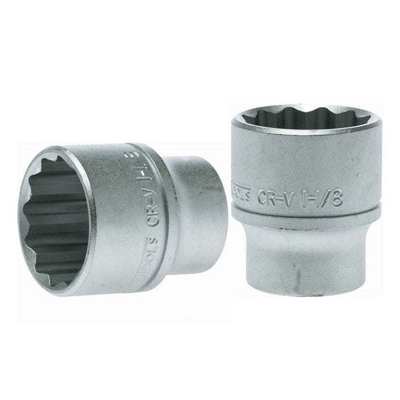 Teng 1/2in Dr. Socket 1-1/8in 12Pnt