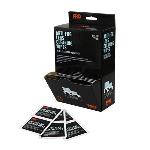 Anti-Fog Lens Wipes 100 Pack White