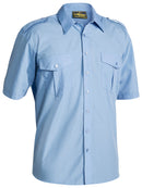 Bisley Workwear Epaulette Shirt Sky