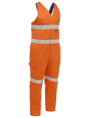 Bisley Workwear Taped Hi Vis Action Back Overall Orange
