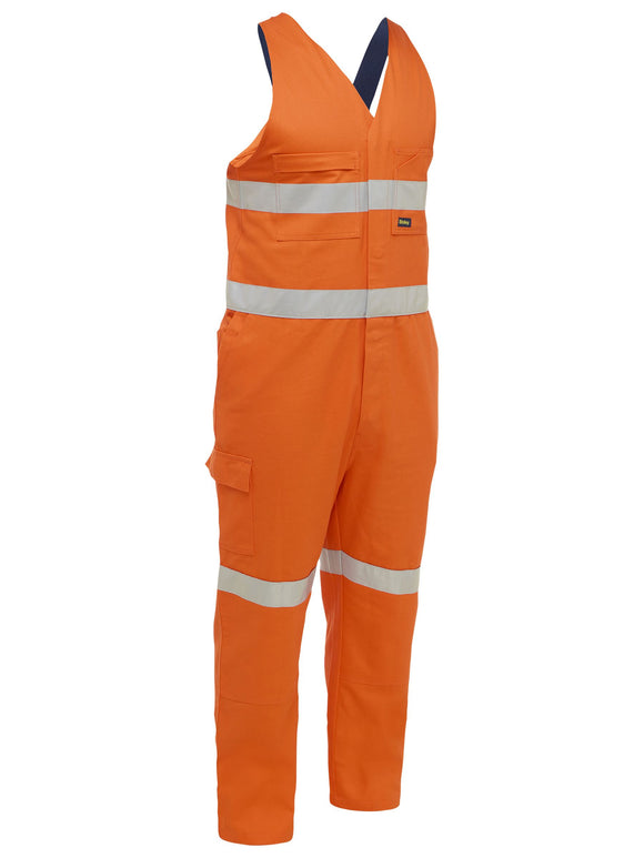 Bisley Workwear Taped Hi Vis Action Back Overall Orange