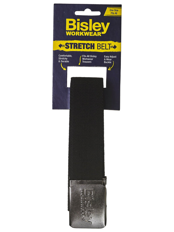 Bisley Workwear Stretch Webbing Belt Black