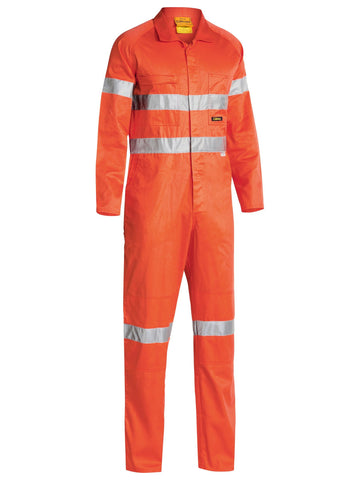 Bisley Workwear Taped Hi Vis Lightweight Coverall Orange