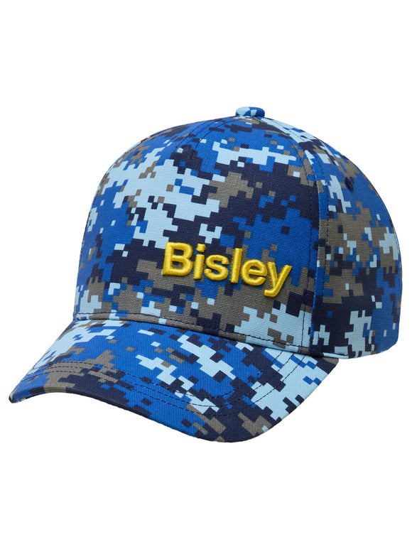 Bisley Workwear Printed Baseball Cap Marine Digital