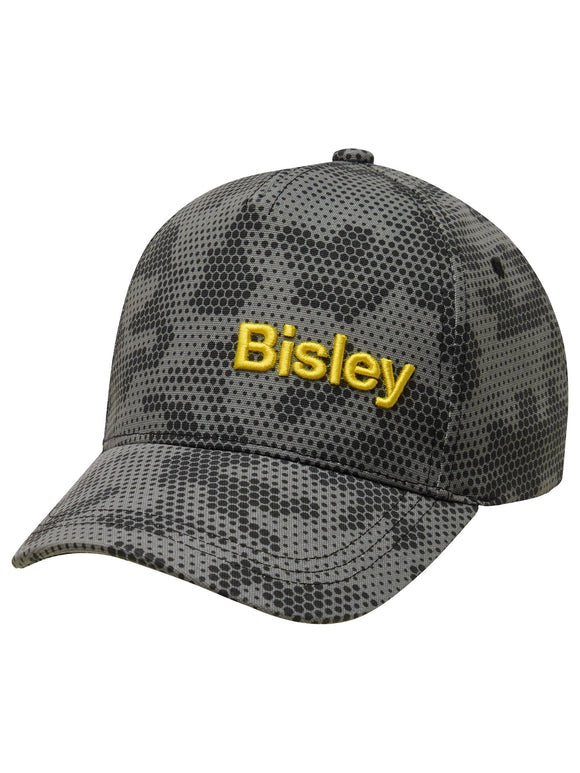 Bisley Workwear Printed Baseball Cap Charcoal Honeycomb