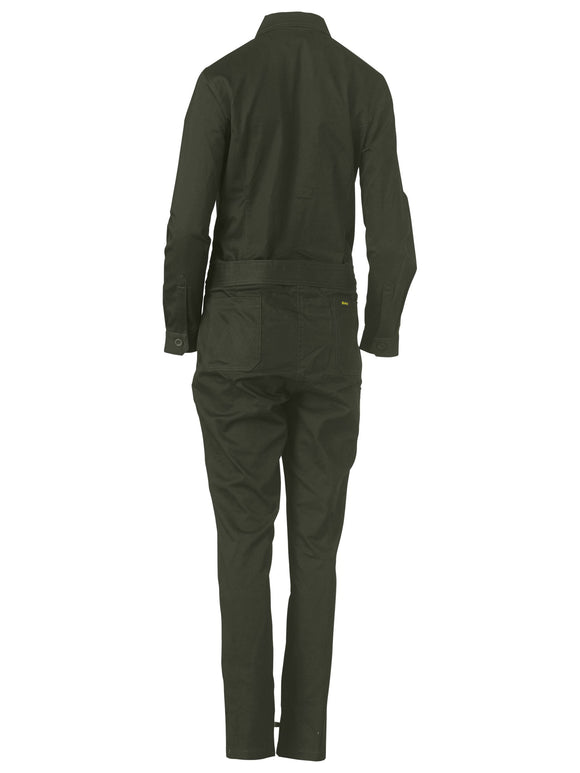 Bisley Workwear Women's Cotton Drill Coverall Olive - Discontinued