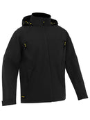 Bisley Workwear Lightweight Rain Shell Jacket Black