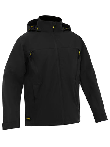 Bisley Workwear Lightweight Rain Shell Jacket Black