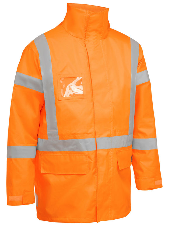 Bisley Workwear X Taped 5 in 1 Rain Jacket Rail Orange