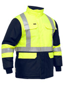 Bisley Workwear X Taped Two Tone Hi Vis Freezer Jacket Yellow/Navy - Discontinued