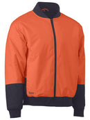 Bisley Workwear Hi Vis Bomber Jacket Orange/Navy