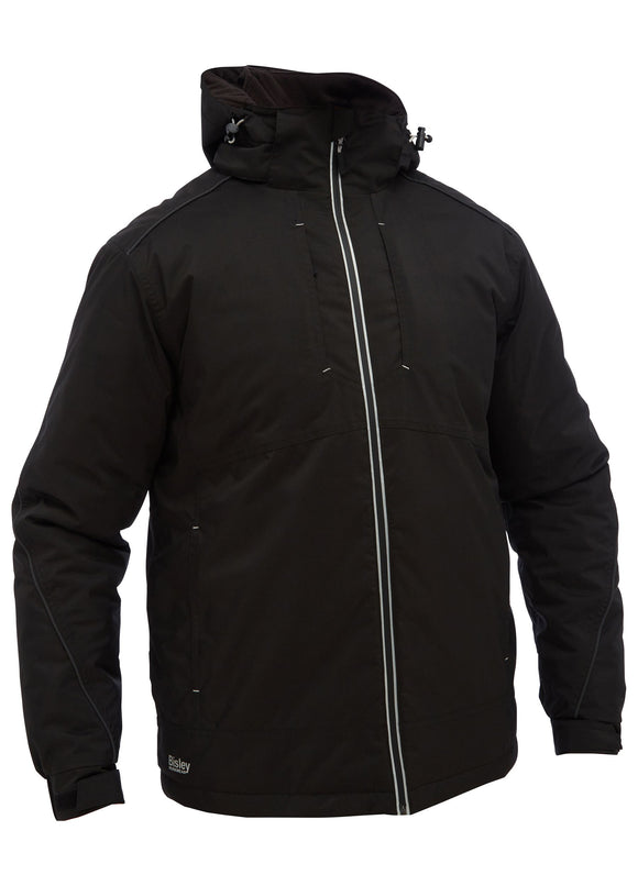 Bisley Workwear Heated Jacket with Hood Black