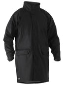 Bisley Workwear Stretch PU Rain Coat Black