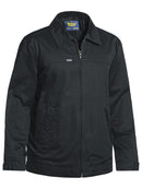 Bisley Workwear Drill Jacket With Liquid Repellent Finish Black