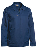 Bisley Workwear Drill Jacket With Liquid Repellent Finish Navy