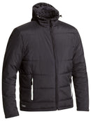 Bisley Workwear Puffer Jacket with Adjustable Hood Charcoal