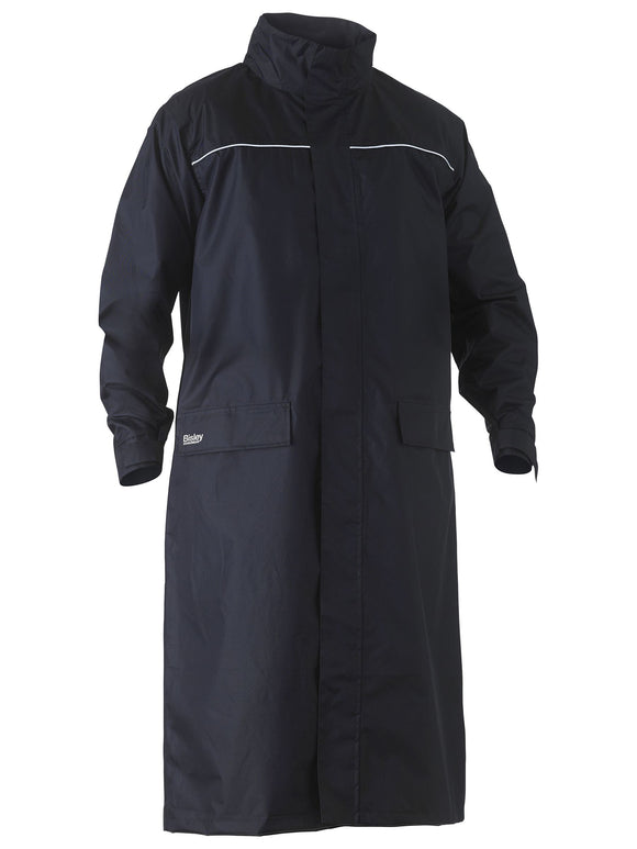 Bisley Workwear Long Rain Coat Navy