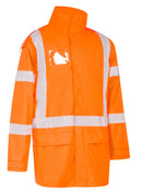 Bisley Workwear X Taped Shell Rain Jacket Rail Orange