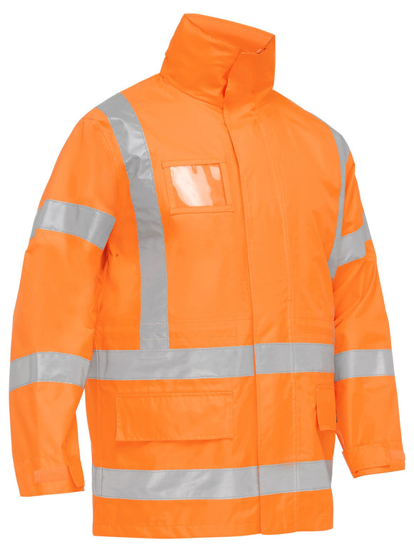 Bisley Workwear X Taped 4 in 1 Rain Jacket Rail Orange