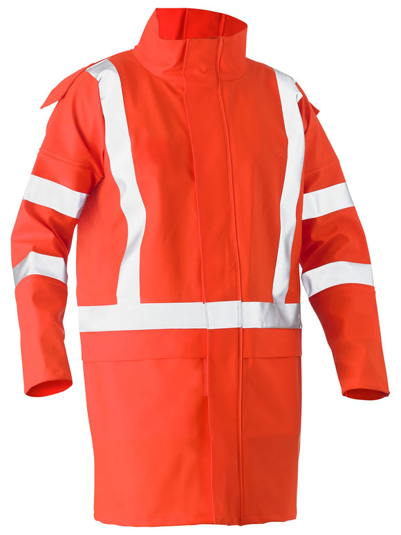 Bisley Workwear X Taped Hi Vis Storm Jacket Orange - Discontinued NZ