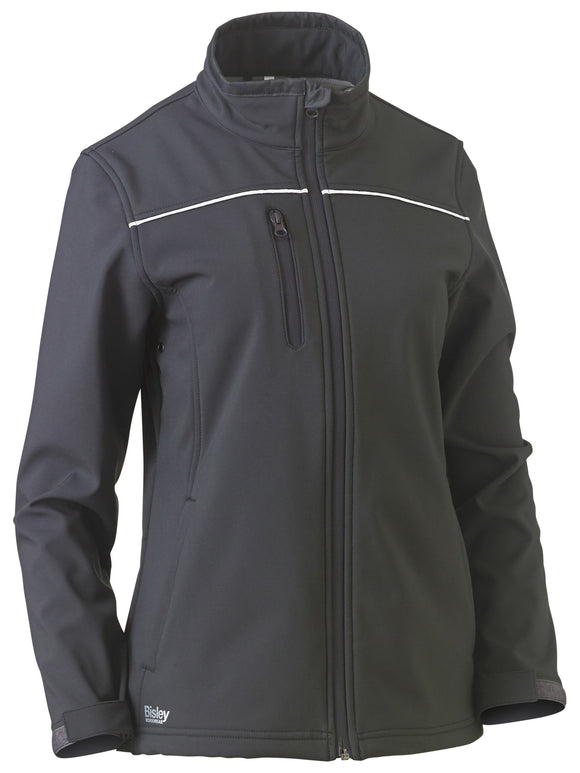 Bisley Workwear Women's Soft Shell Jacket Charcoal