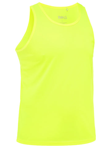 Bisley Workwear Recycled Hi Vis Singlet Yellow