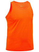 Bisley Workwear Recycled Hi Vis Singlet Orange
