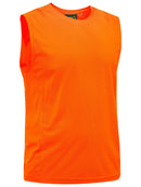 Bisley Workwear Recycled Hi Vis Muscle Tank Orange