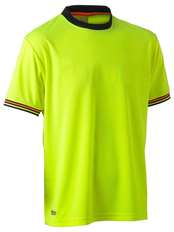 Bisley Workwear Hi Vis Polyester Mesh T-Shirt Yellow - Discontinued