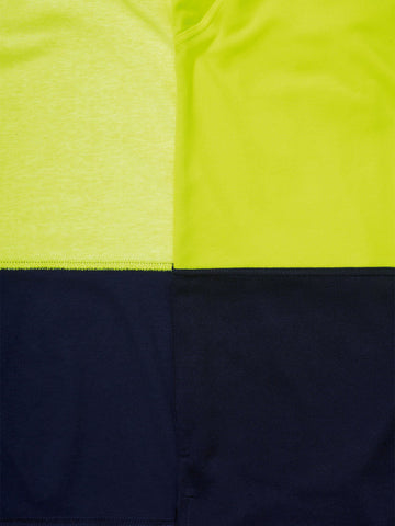 Bisley Workwear Hi Vis Polo Shirt Yellow/Navy