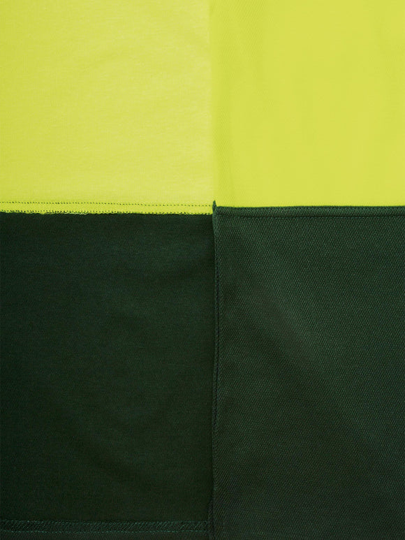 Bisley Workwear Hi Vis Polo Shirt Yellow/Bottle