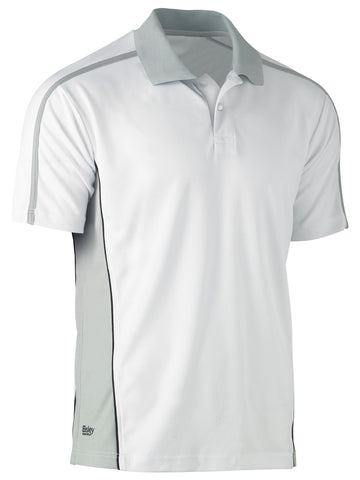 Bisley Workwear Painter's Contrast Polo Shirt White