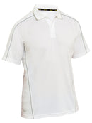 Bisley Workwear Cool Mesh Polo with Reflective Piping White