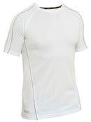 Bisley Workwear Cool Mesh Tee with Reflective Piping White