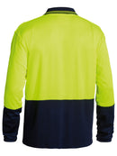 Bisley Workwear Hi Vis Polo Shirt Yellow/Navy