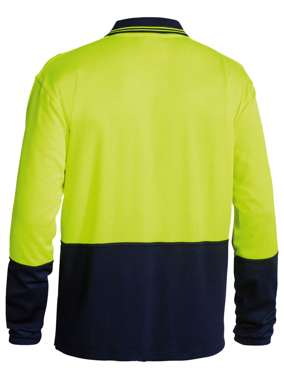 Bisley Workwear Hi Vis Polo Shirt Yellow/Navy