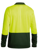 Bisley Workwear Hi Vis Polo Shirt Yellow/Bottle