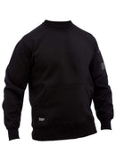 Bisley Workwear Work Fleece Crew Neck Jumper Black
