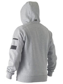 Bisley Workwear Work Fleece Hoodie Grey Marle