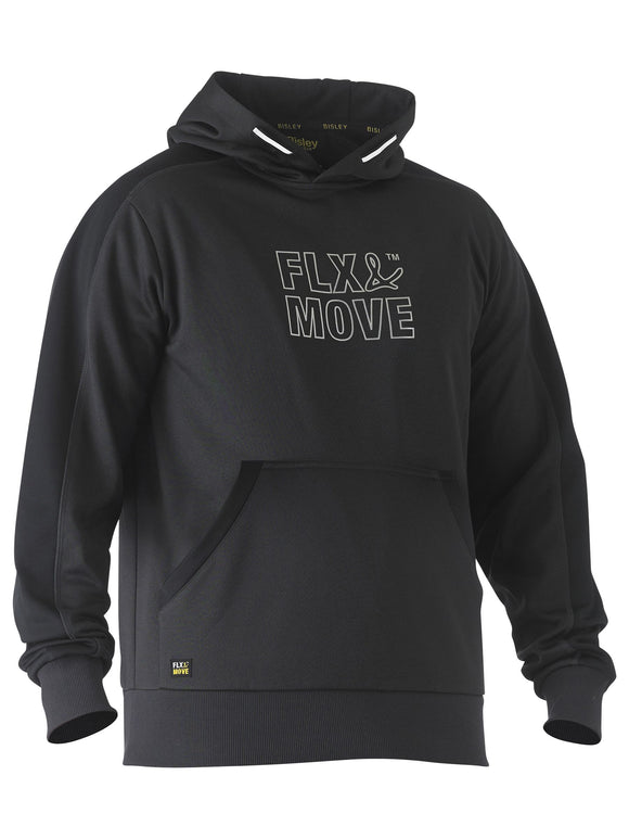 Bisley Workwear Flx & Move™ Recycle Pullover Hoodie with Print Charcoal - Discontinued