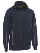 Bisley Workwear Work Fleece Zip-Front Hoodie with Sherpa Lining Navy - Discontinued