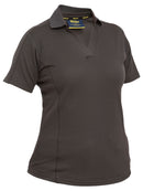 Bisley Workwear Women's Short Sleeve Polo Charcoal