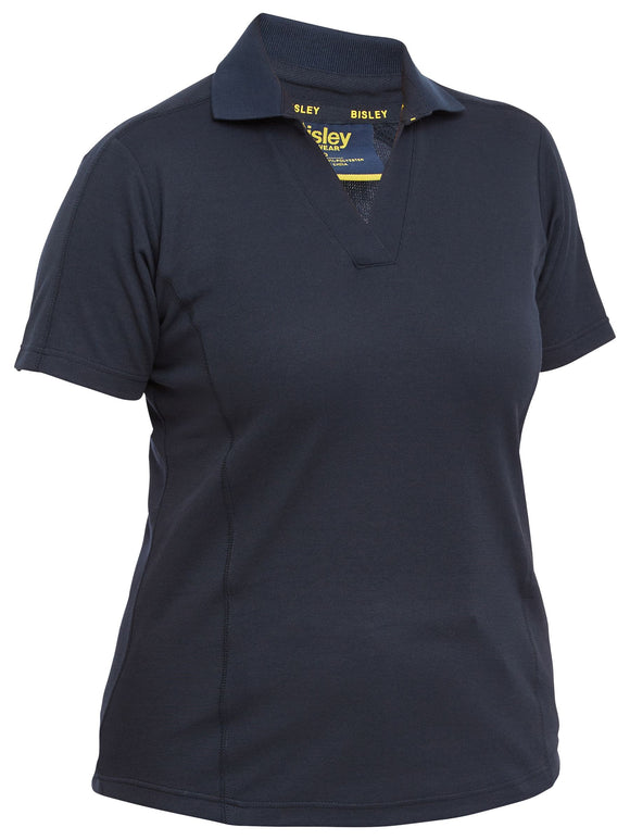 Bisley Workwear Women's Short Sleeve Polo Navy