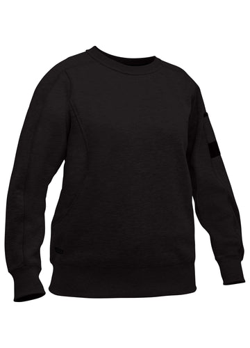 Bisley Workwear Women's Fleece Crew Neck Jumper Black