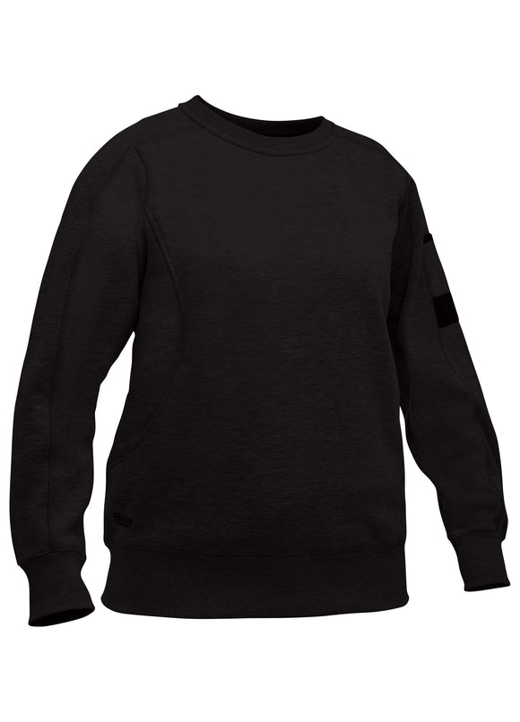 Bisley Workwear Women's Fleece Crew Neck Jumper Black
