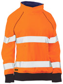 Bisley Workwear Women's Taped Hi Vis Fleece Jumper Orange