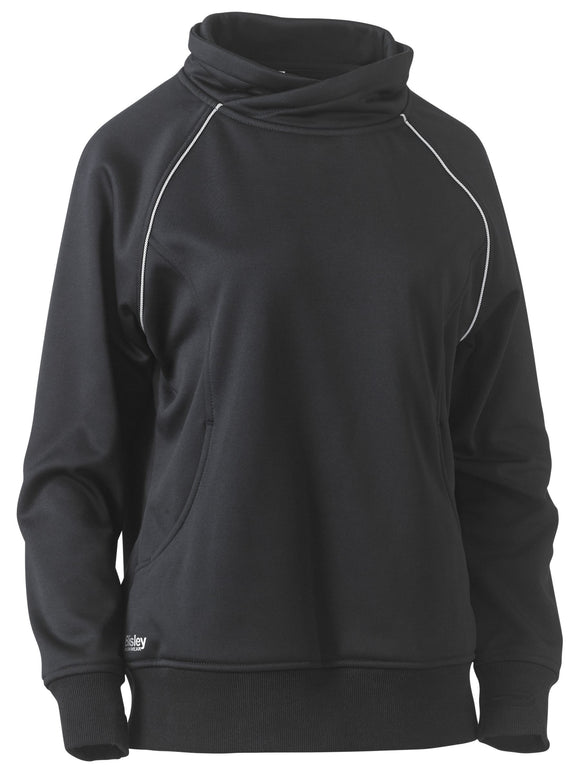 Bisley Workwear Women's Work Fleece Jumper Black - Discontinued